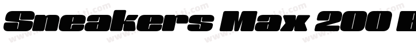 Sneakers Max 200 Bold Oblique字体转换